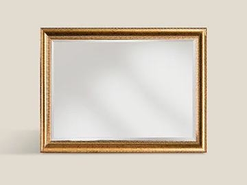 7956 - Framed rectangular wooden mirror by Tarocco Vaccari Group - view 2